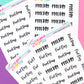 Pool Day Script Stickers - S301