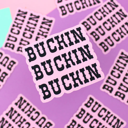 Buckin LARGE Premium Matte Sticker - LDC134