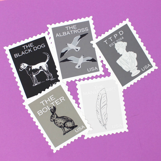 Poets Stamps BUNDLE LARGE Premium Matte Sticker - LDC143