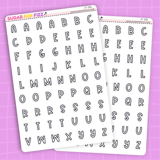 Font D LETTERS - LT103