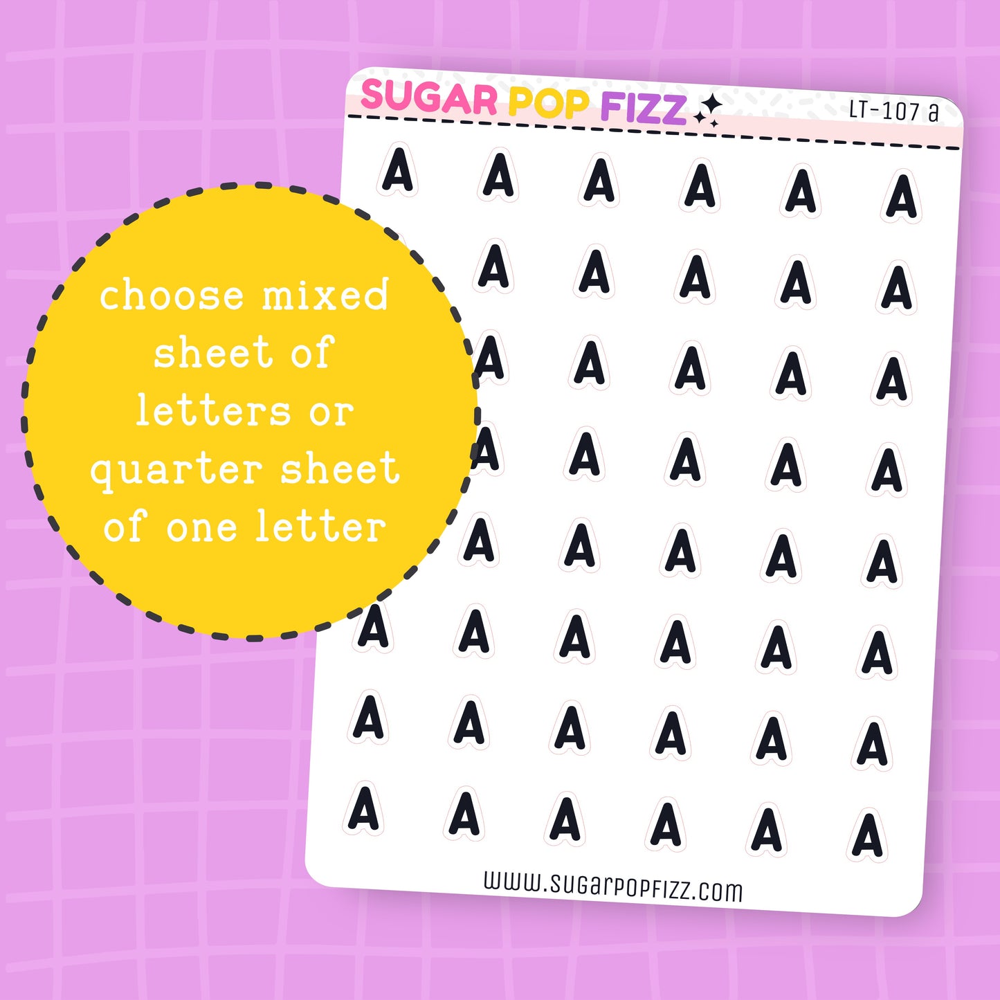 Font B LETTERS SMALL - LT107