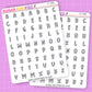 Basics LETTERS BUNDLE SMALL - LT108-112