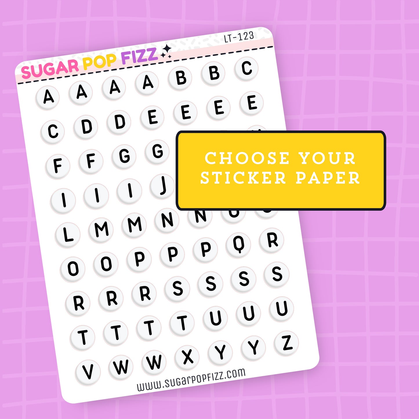 Bead LETTERS SMALL - LT123