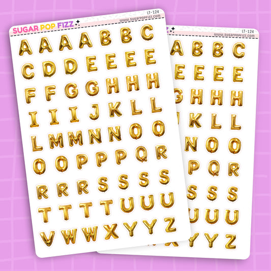 Gold Balloon LETTERS - LT124