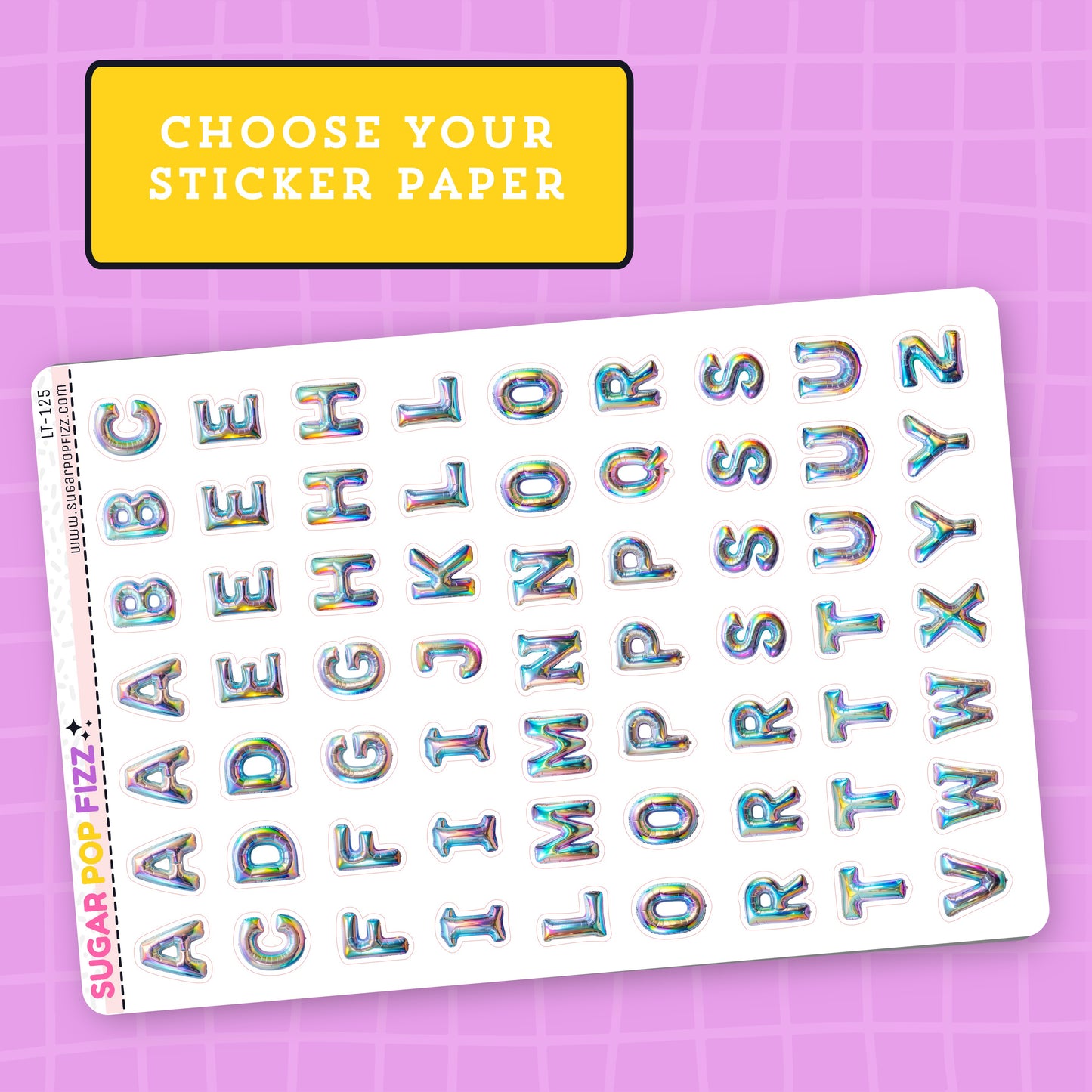 Holo Balloon LETTERS - LT125