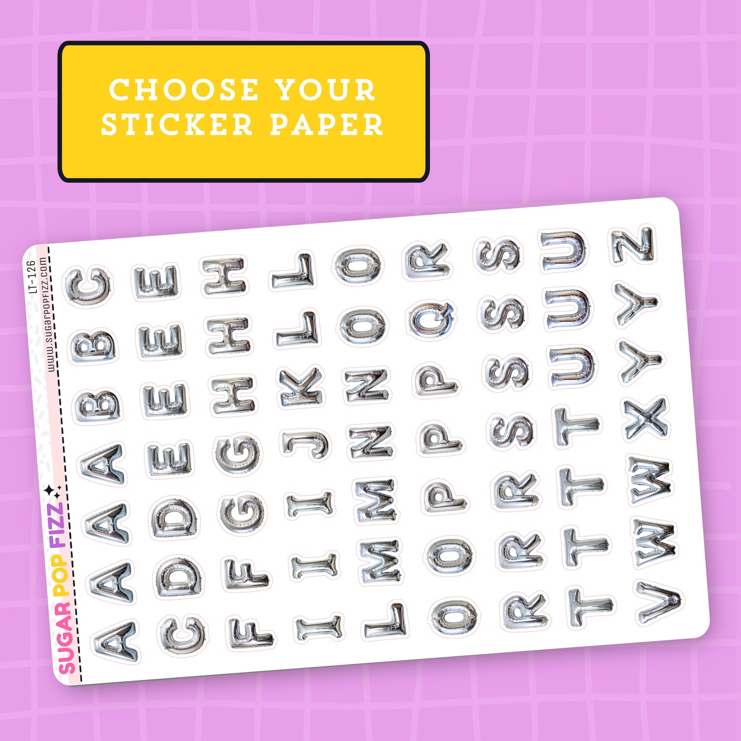 Silver Balloon LETTERS - LT126