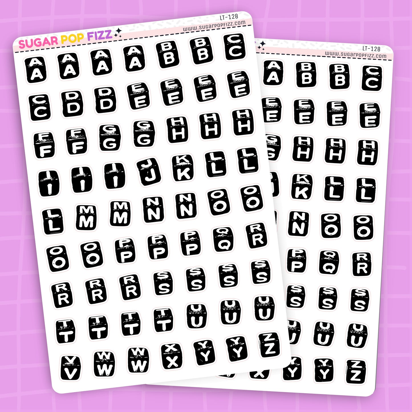 Square Bead LETTERS - LT128