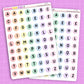 Pastel Rainbow Bead LETTERS - LT157