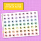 Pastel Rainbow Bead LETTERS - LT157