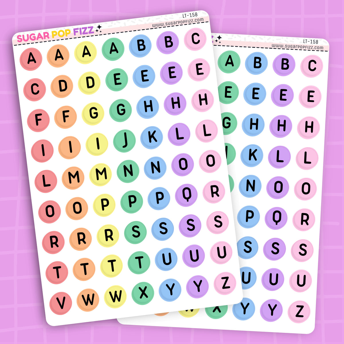 Rainbow Bead LETTERS - LT158