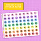 Rainbow Bead LETTERS - LT158