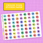 Colorful Bead LETTERS - LT159