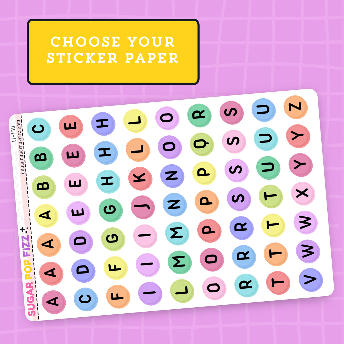 Colorful Bead LETTERS - LT159