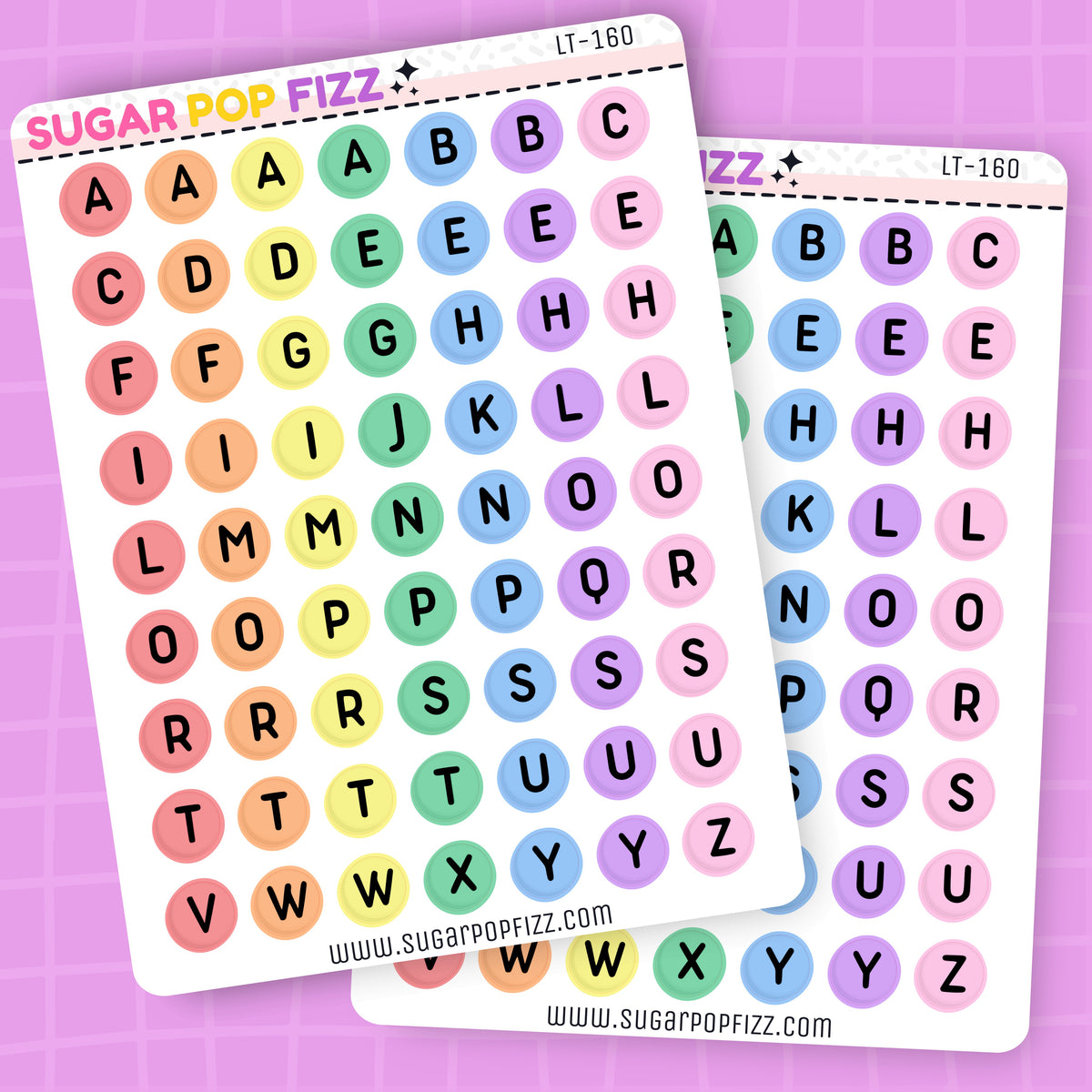 Rainbow Bead LETTERS SMALL - LT160