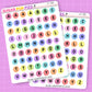 Collorful Rainbow Bead LETTERS SMALL - LT162