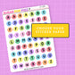 Collorful Rainbow Bead LETTERS SMALL - LT162