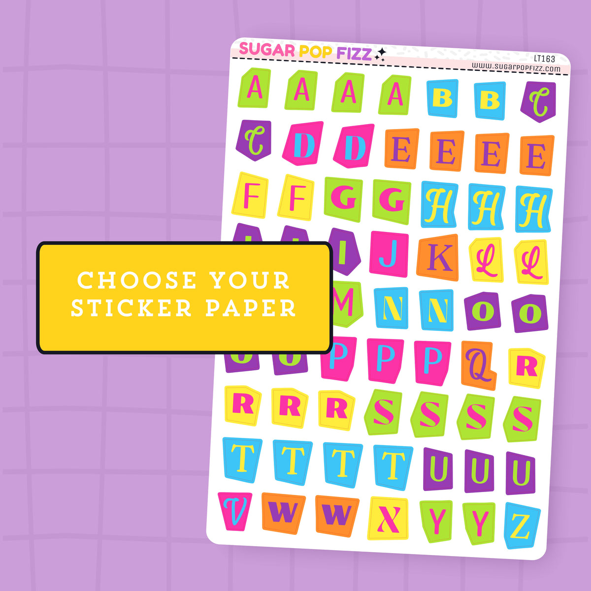 Bookish Rainbow LETTERS - LT163