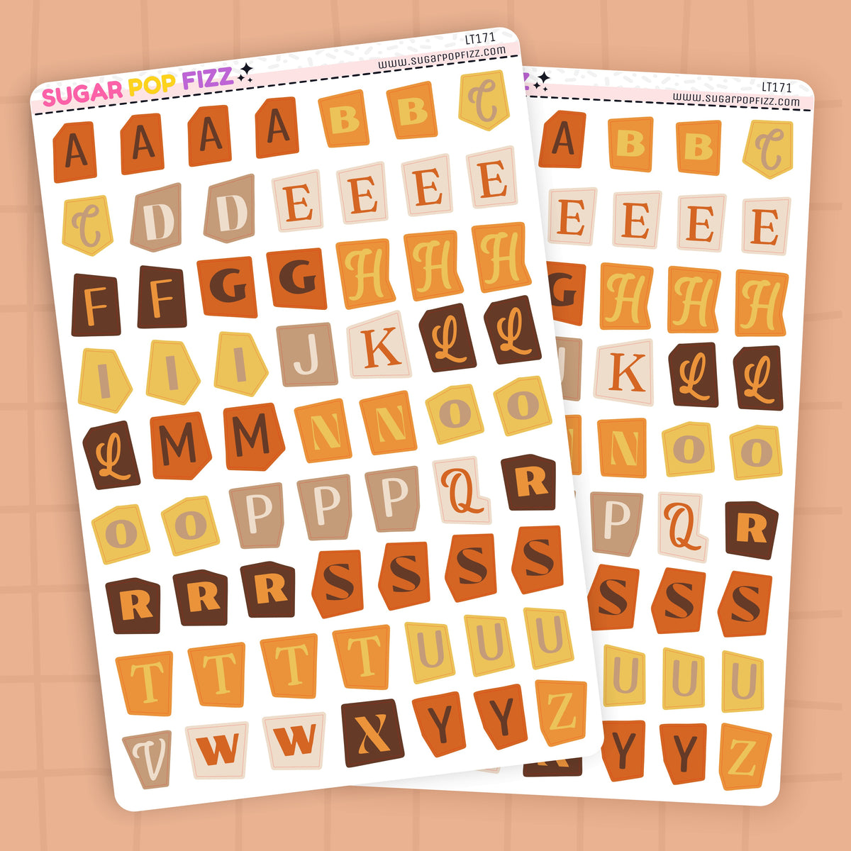 Autumn Booked LETTERS - LT171