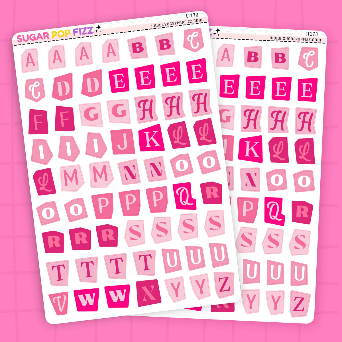 Pink Peppermint LETTERS - LT173