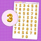 Gold Balloon NUMBERS - N101