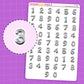 Silver Balloon NUMBERS - N102