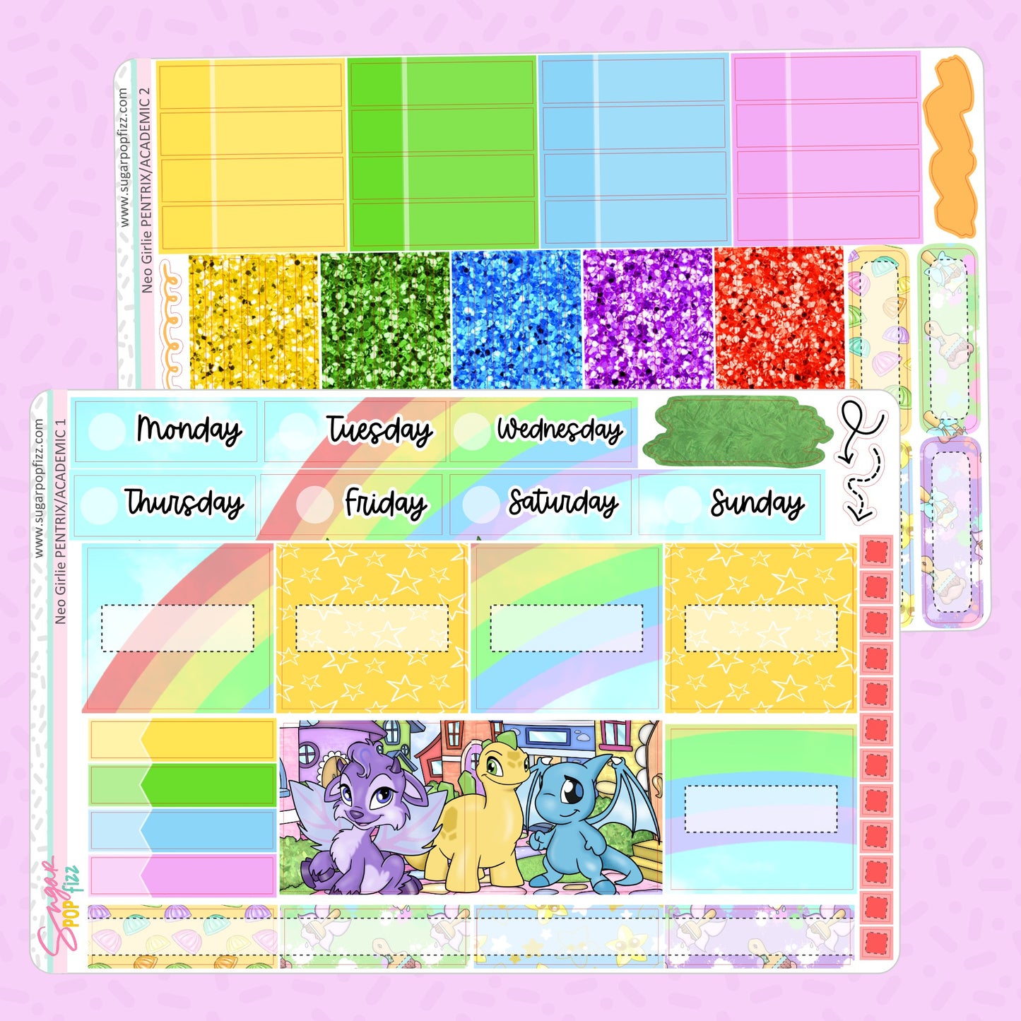 Neo Girlie Penny Pages Pentrix Weekly Kit - RETIRING 12/6