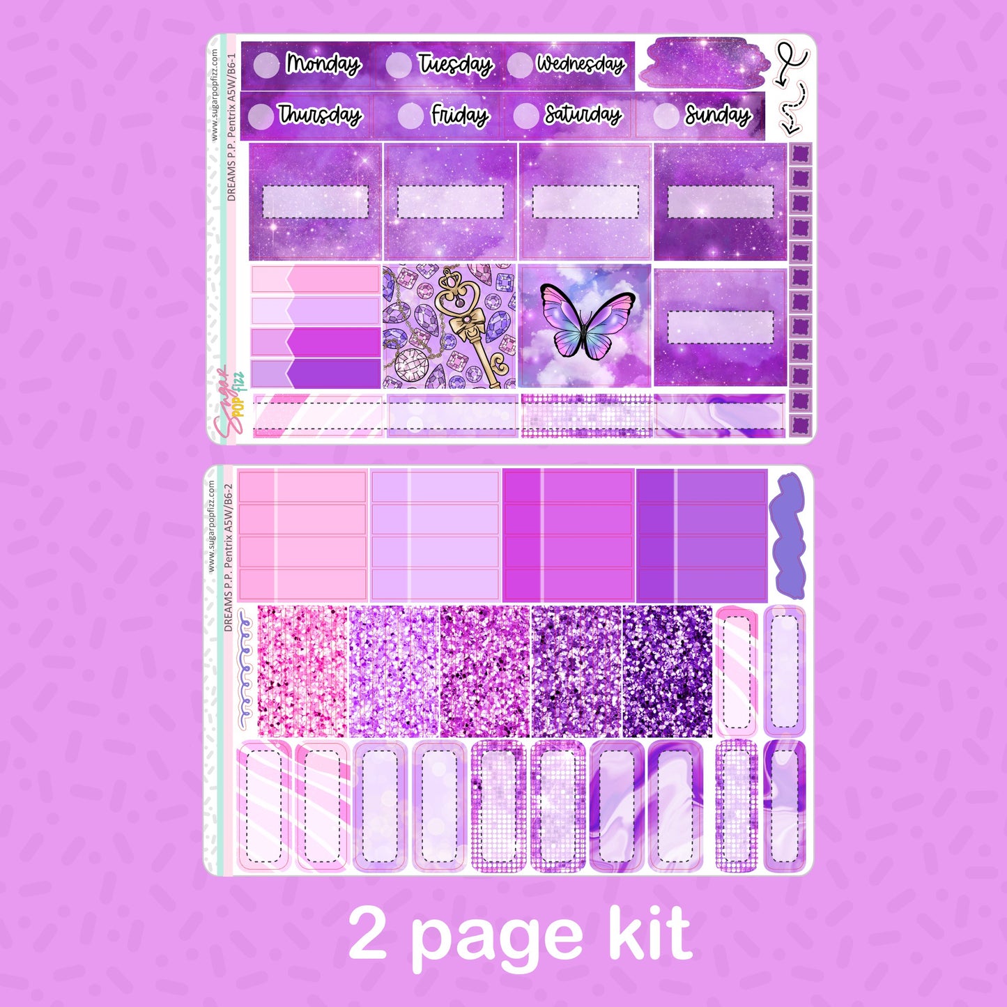 DREAMS - 3 Year Anniversary Penny Pages Pentrix Weekly Kit