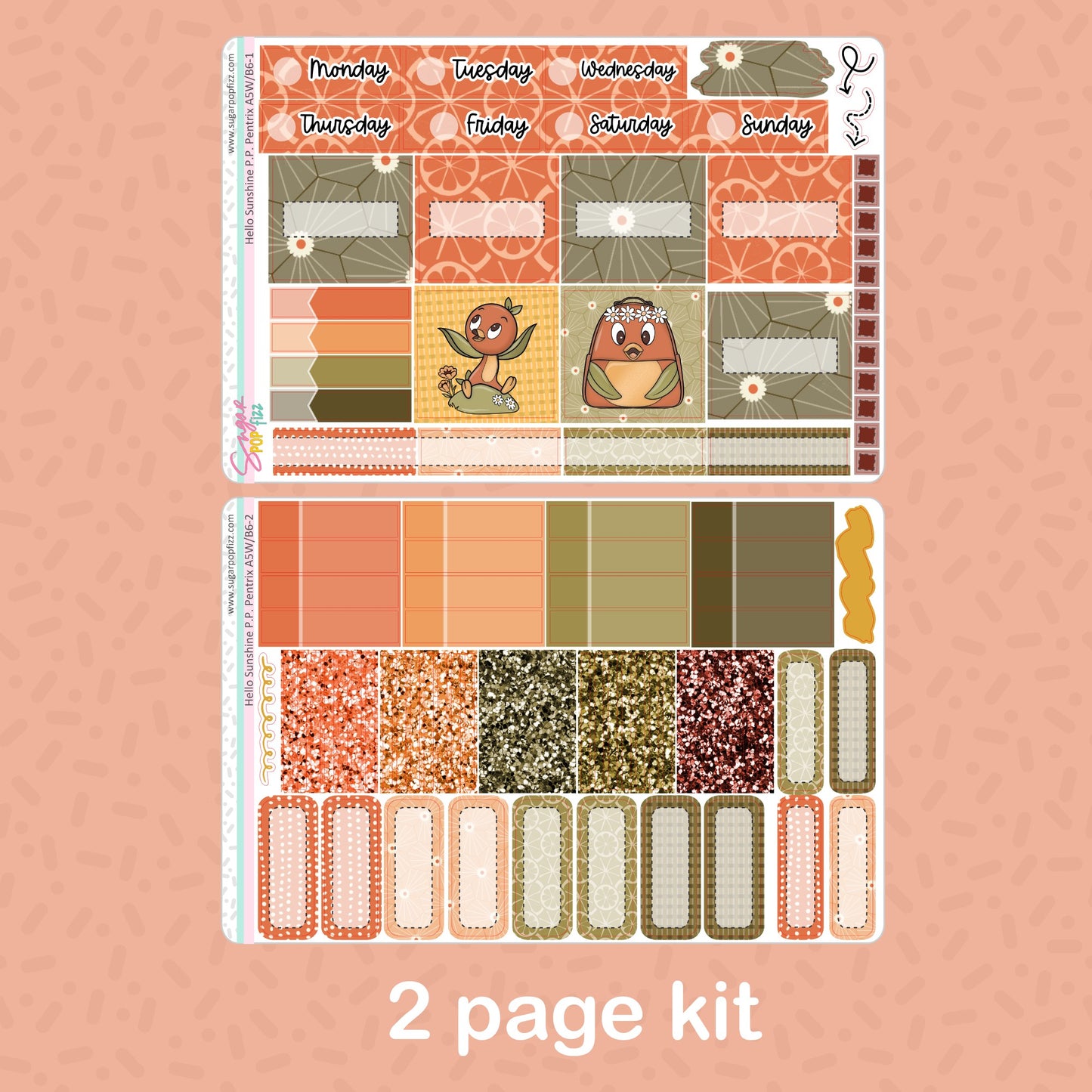 Hello Sunshine Penny Pages Pentrix Weekly Kit