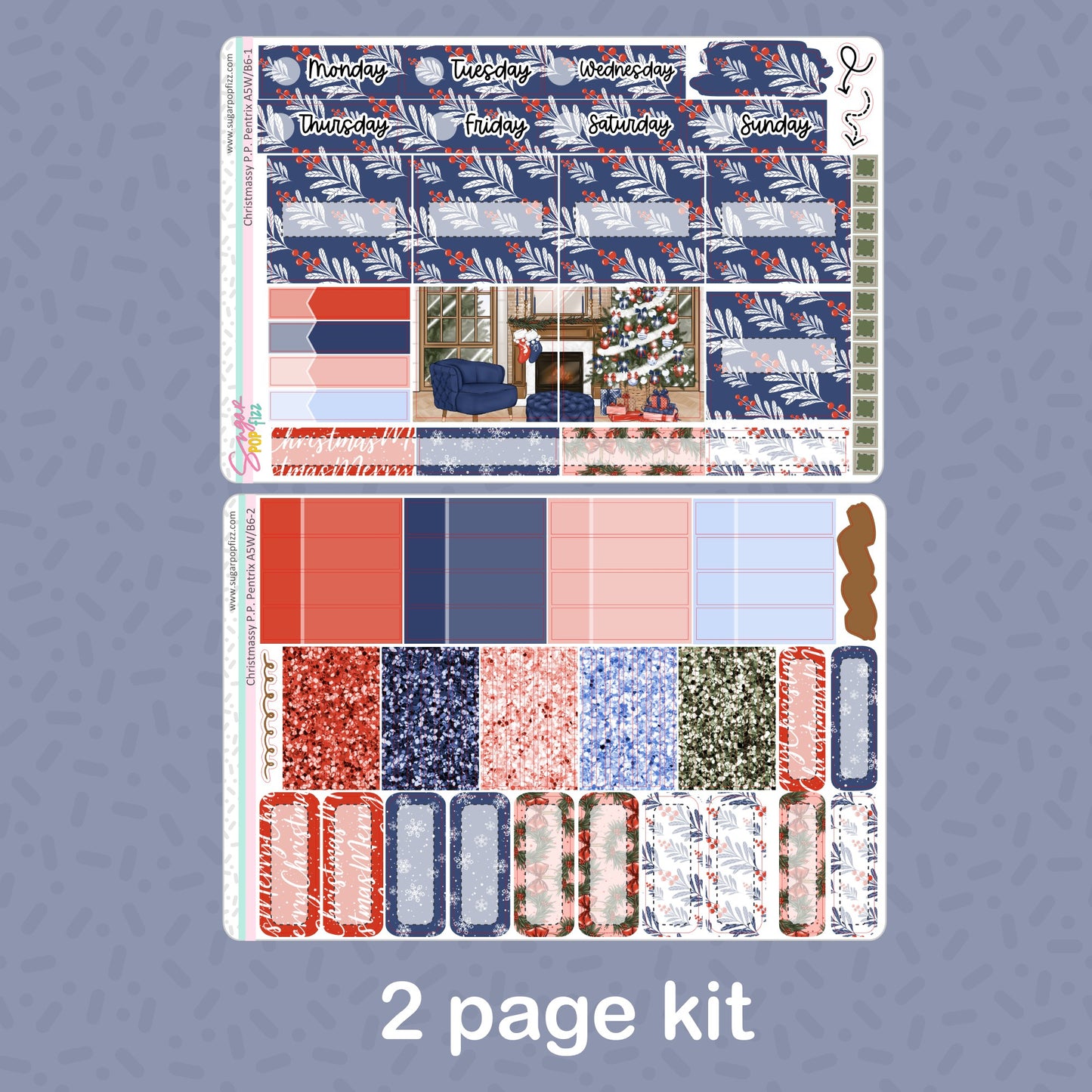 Christmassy Penny Pages Pentrix Weekly Kit