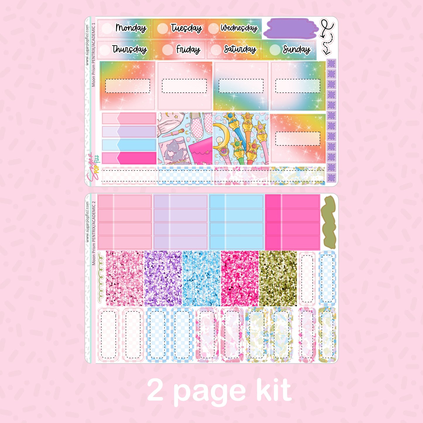 Moon Prism Penny Pages Pentrix Weekly Kit