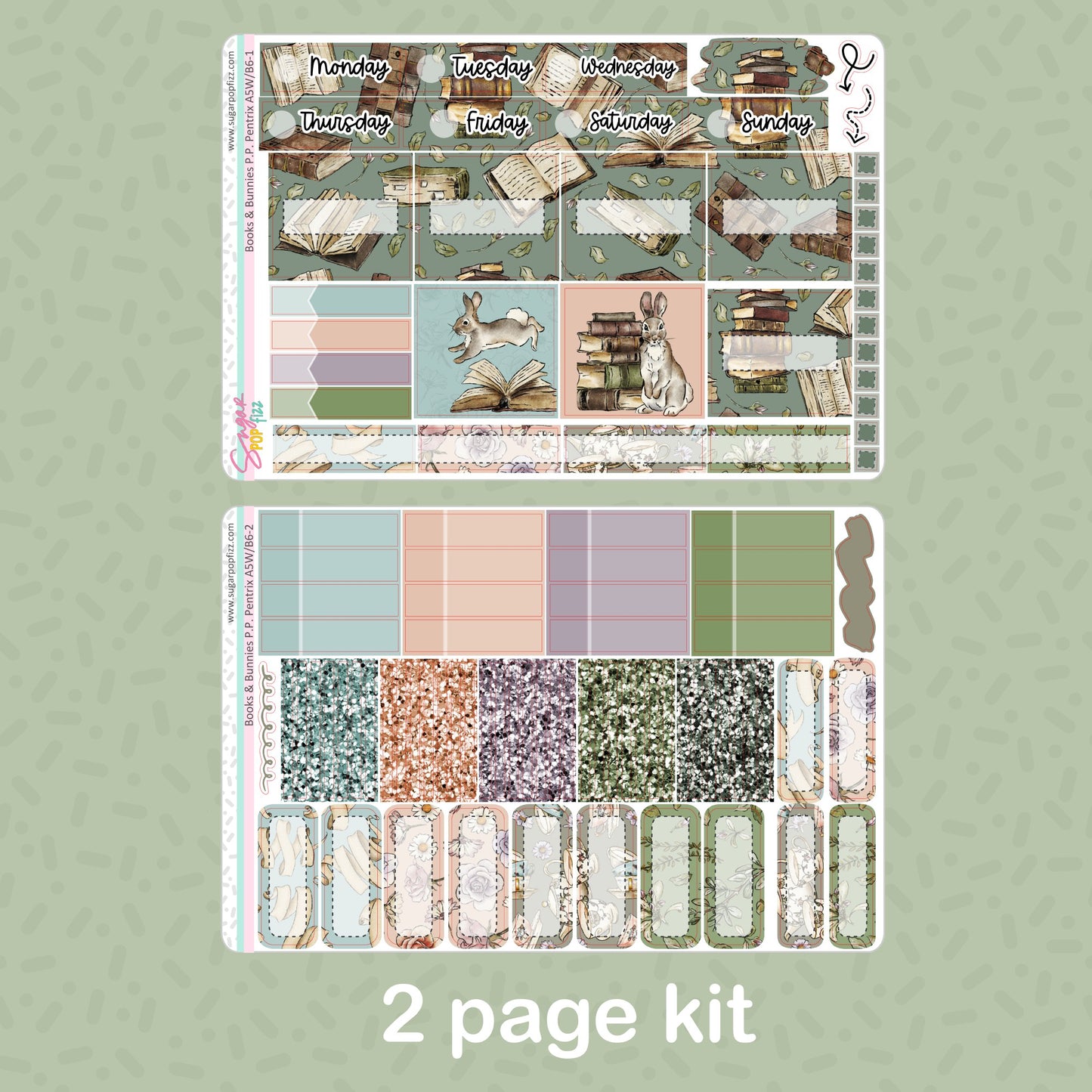 Books & Bunnies Penny Pages Pentrix Weekly Kit
