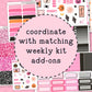 Pink Halloween Standard Vertical Weekly Kit