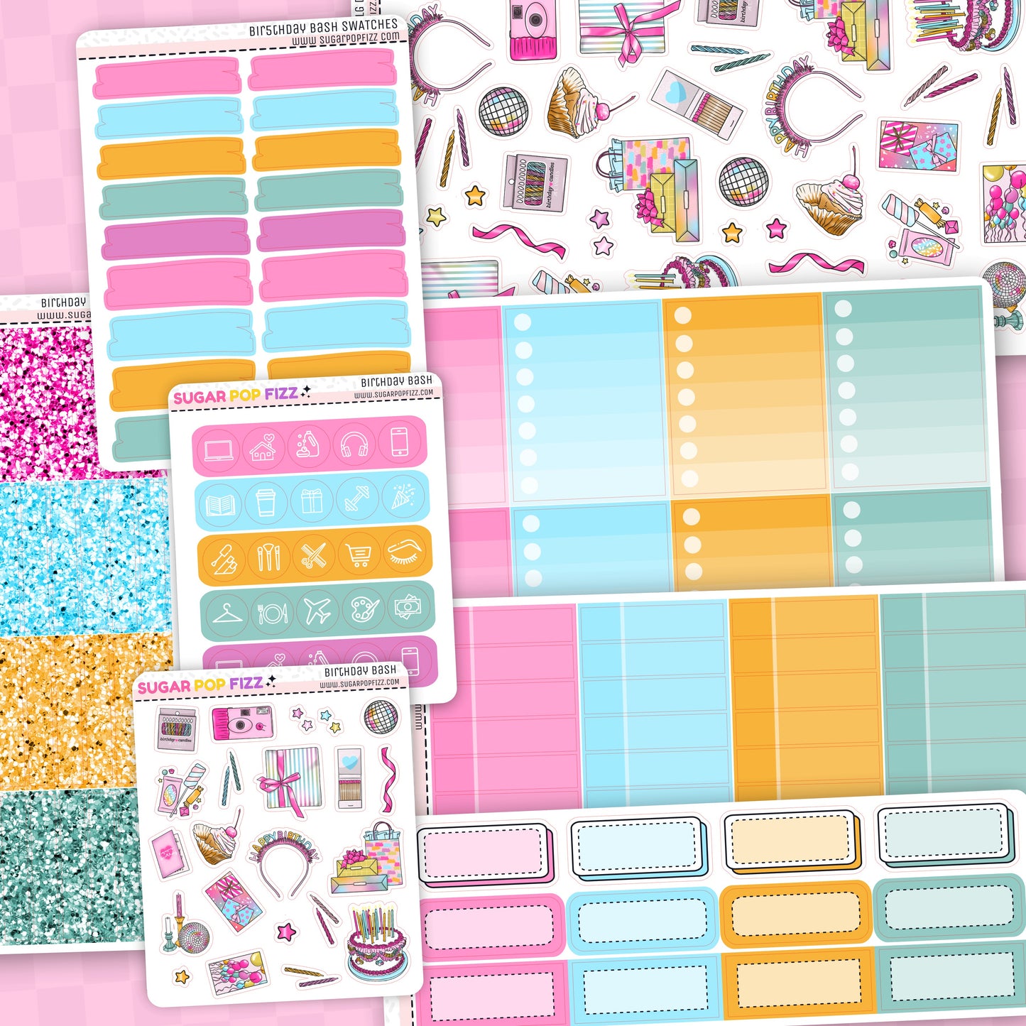 Birthday Bash Standard Vertical Weekly Kit Add-ons