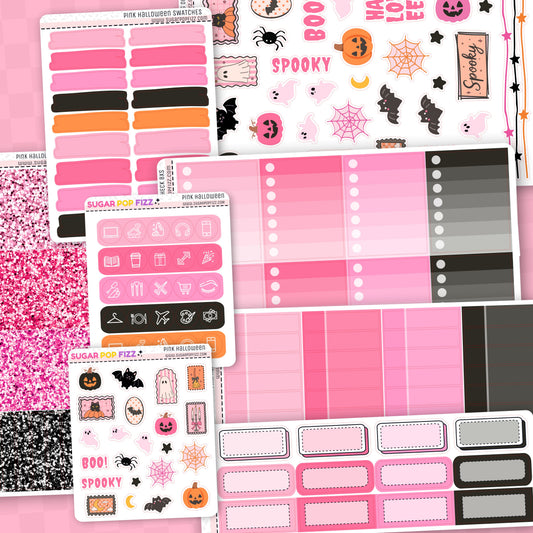 Pink Halloween Weekly Kit Add-ons