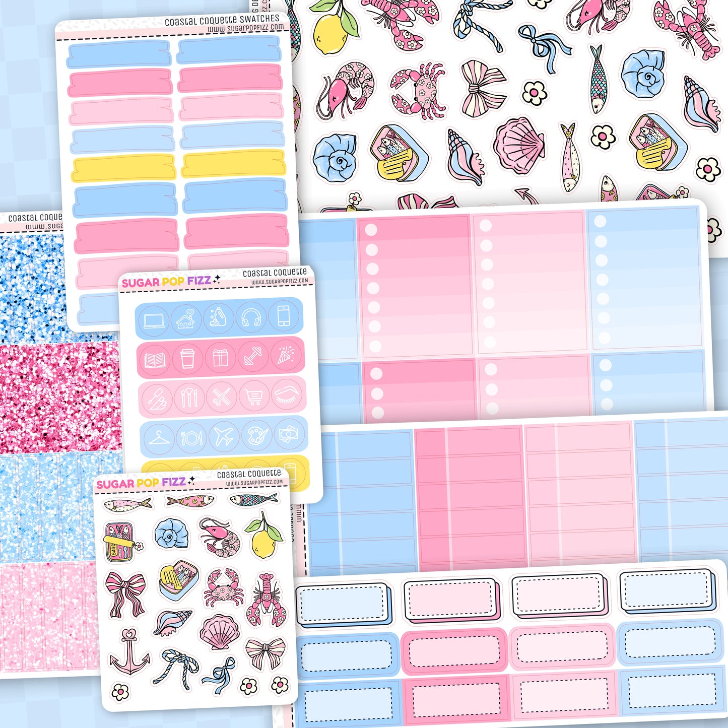 Coastal Coquette Standard Vertical Weekly Kit Add-ons