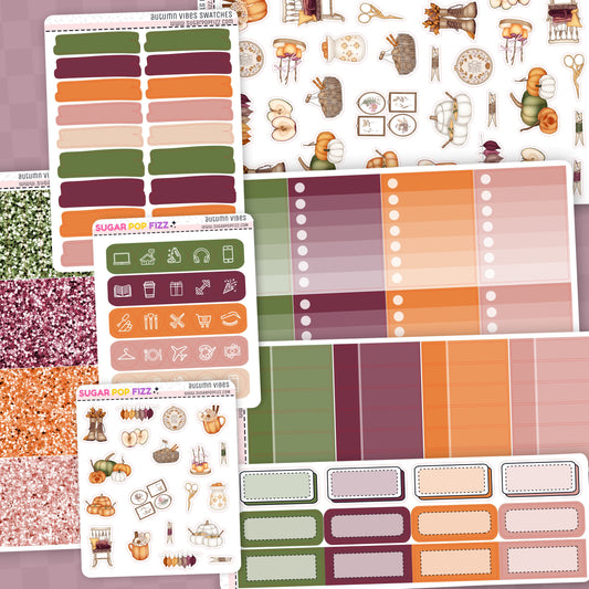Autumn Vibes Standard Vertical Weekly Kit Add-ons