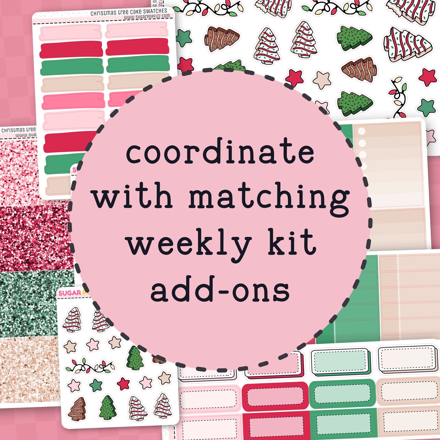 Christmas Tree Cake Standard Vertical Weekly Kit