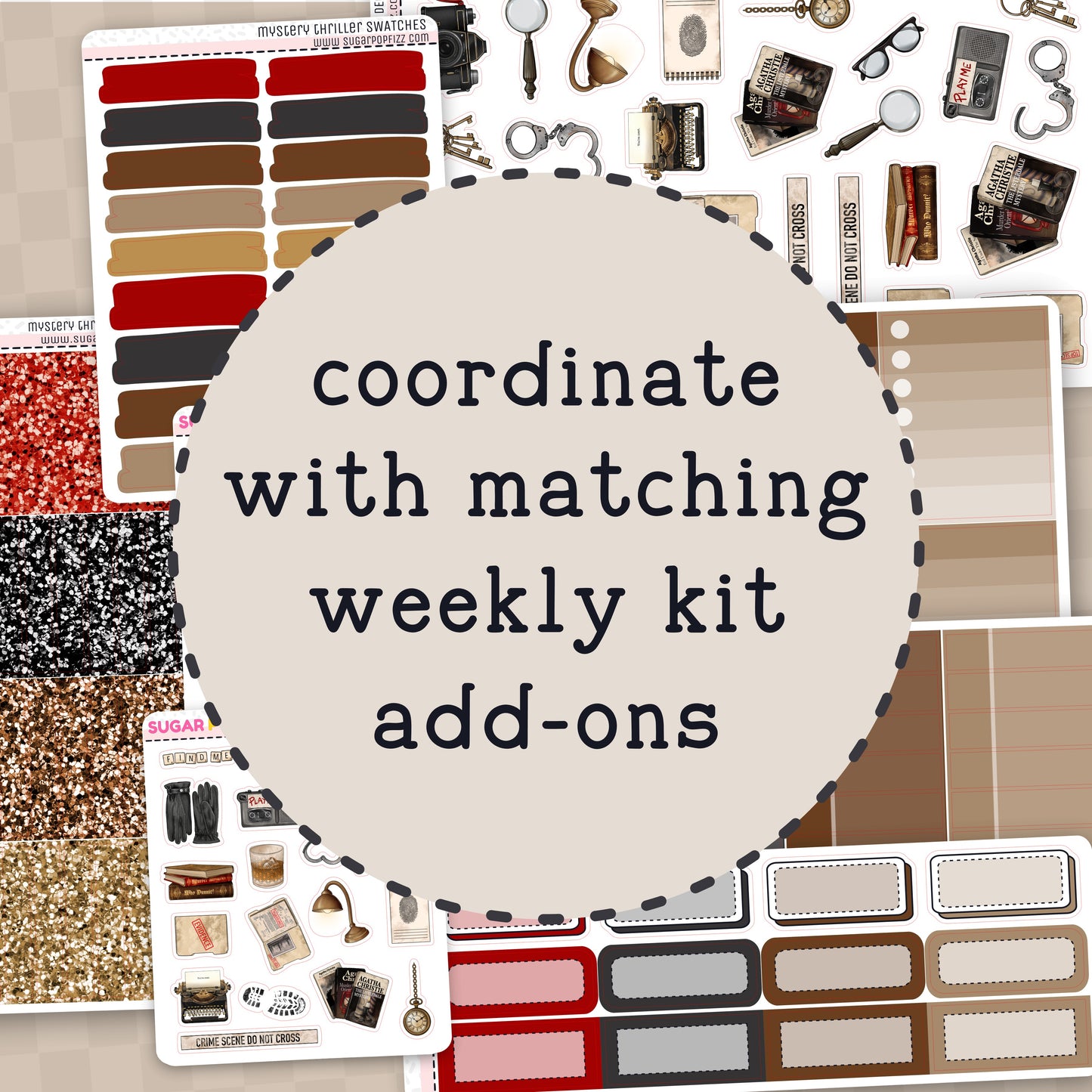 Mystery Thriller Standard Vertical Weekly Kit