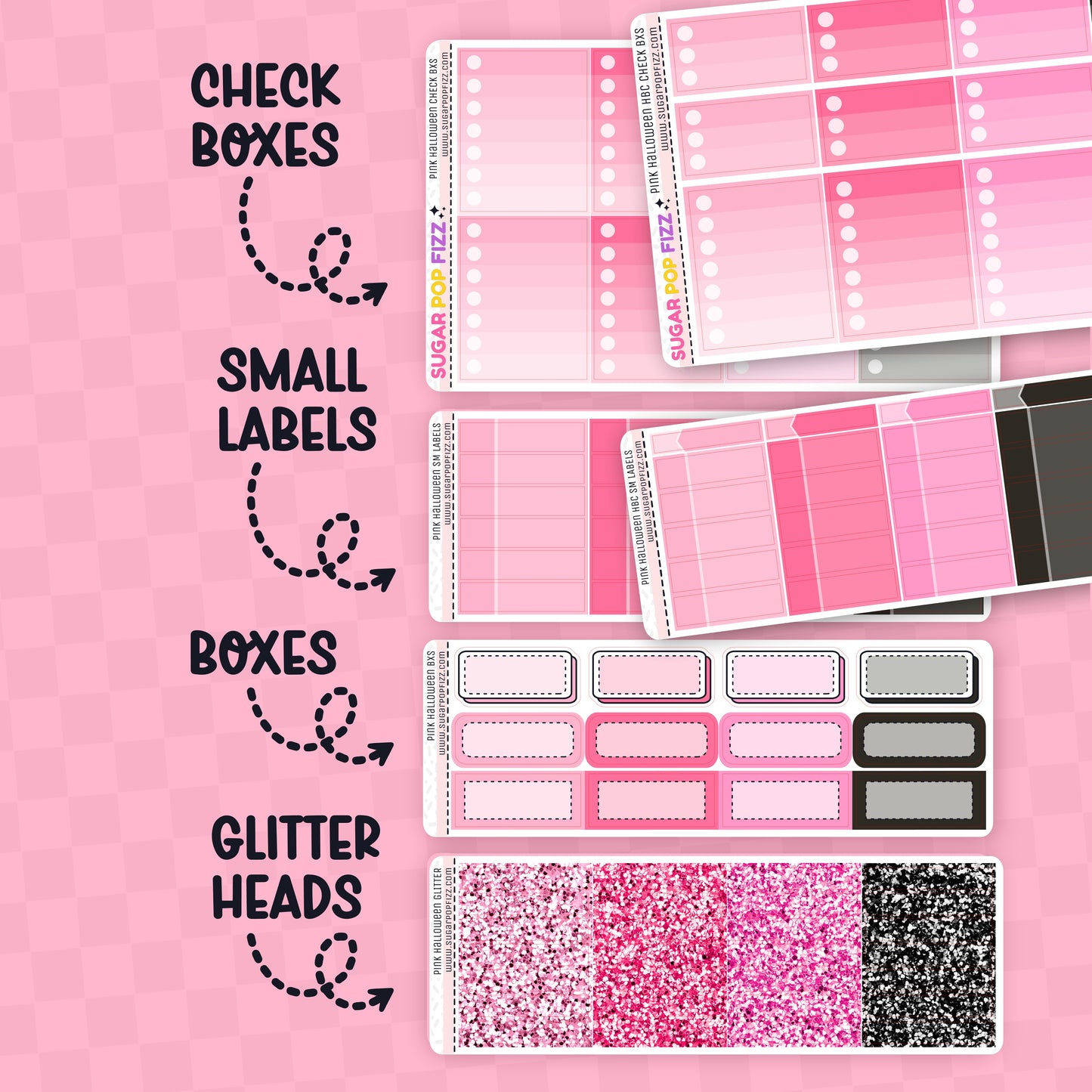 Pink Halloween Weekly Kit Add-ons