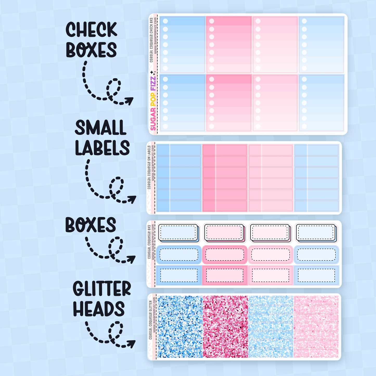 Coastal Coquette Standard Vertical Weekly Kit Add-ons