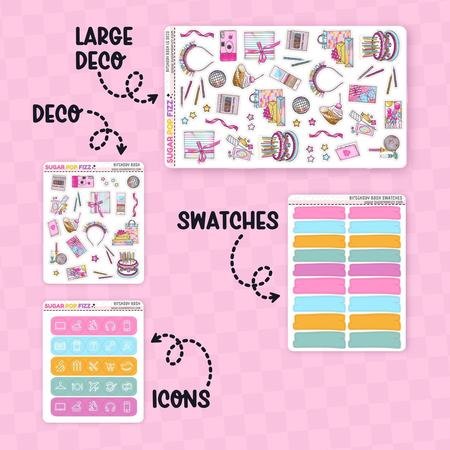 Birthday Bash Standard Vertical Weekly Kit Add-ons