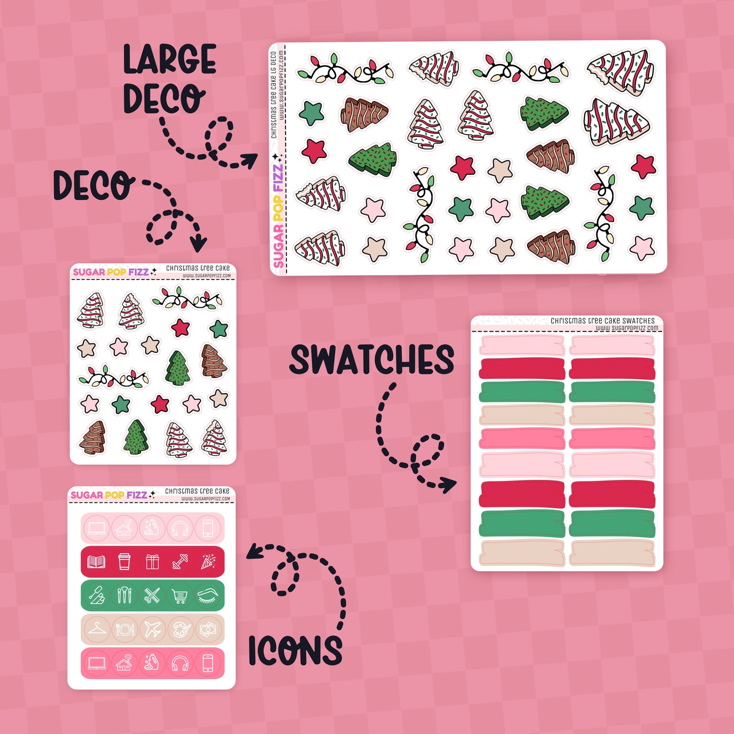 Christmas Tree Cake Standard Vertical Weekly Kit Add-ons