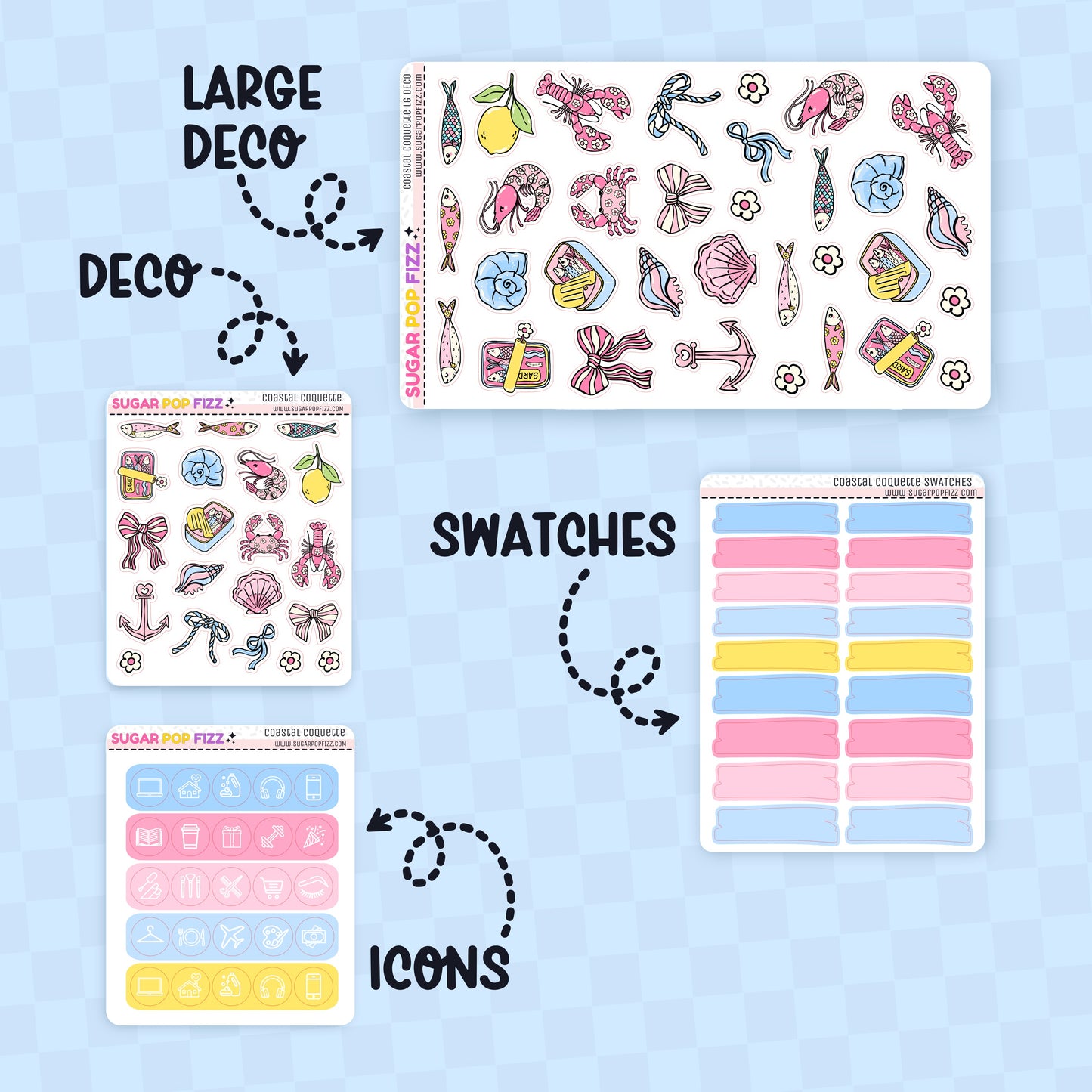 Coastal Coquette Standard Vertical Weekly Kit Add-ons
