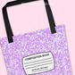 Purple Composition - Tote Bag