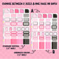 Pink Halloween Weekly Kit Add-On Functional Sampler