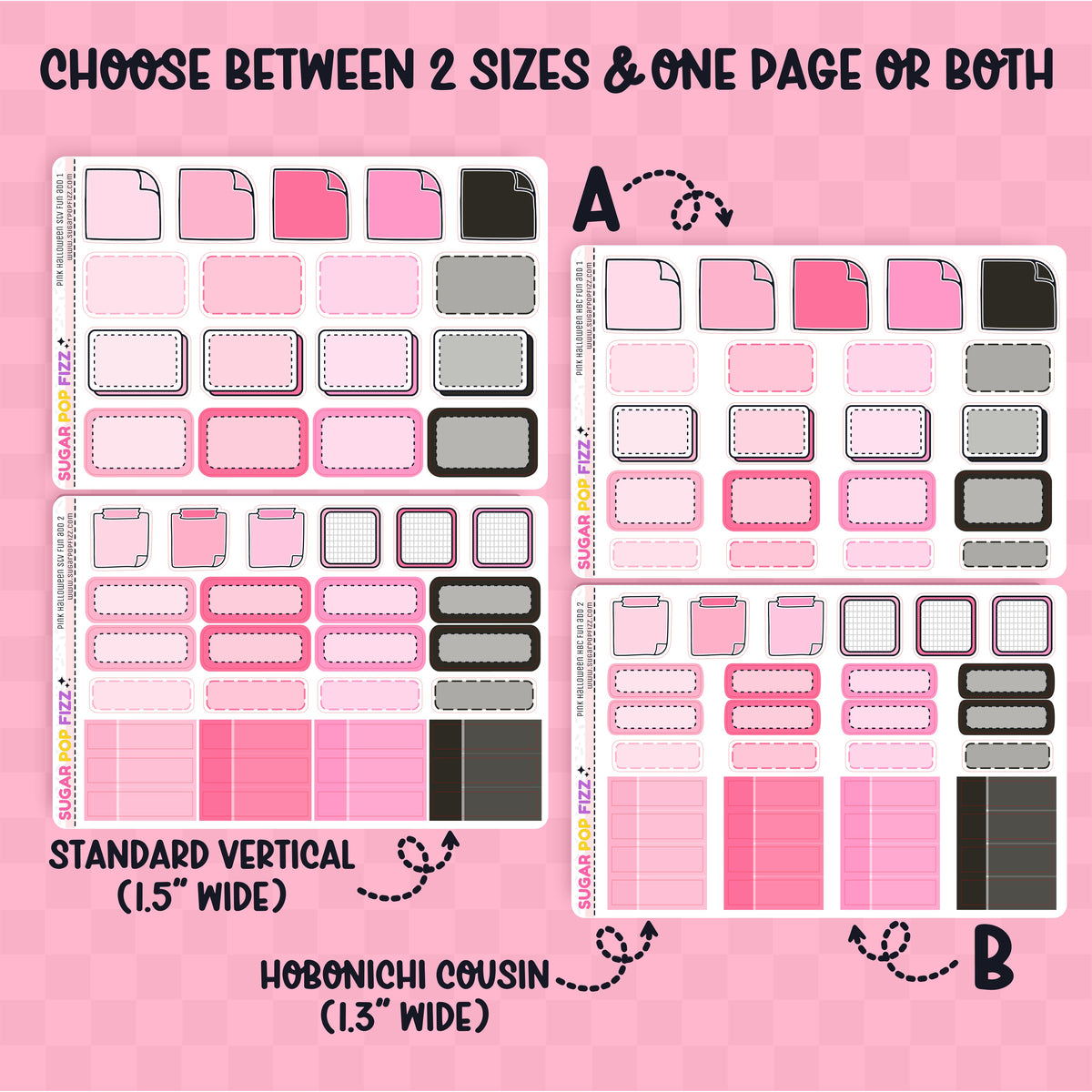 Pink Halloween Weekly Kit Add-On Functional Sampler