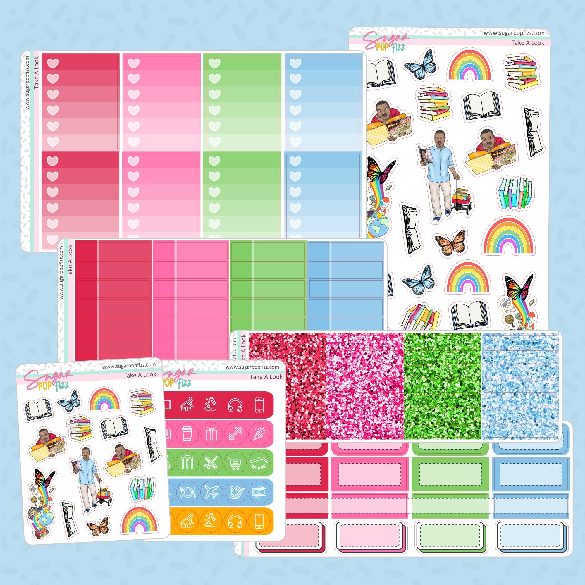 Mixtape - Reusable Sticker Book - 5x7 or 4x6 – Sugar Pop Fizz