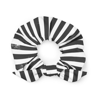Black Stripe Scrunchie