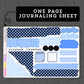 Blue Check - $3 Thursday - Journaling