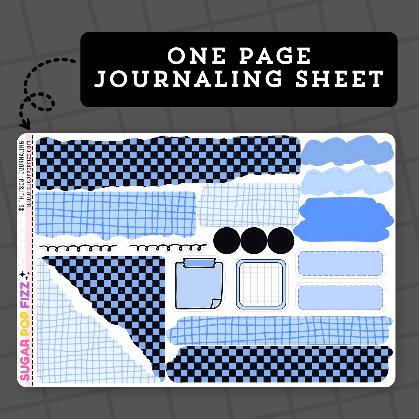 Blue Check - $3 Thursday - Journaling